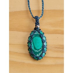 Collier pierre malachite